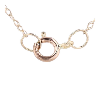 10K Yellow Gold Diamond Pendant Necklace