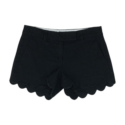 Black Solid Chino Shorts