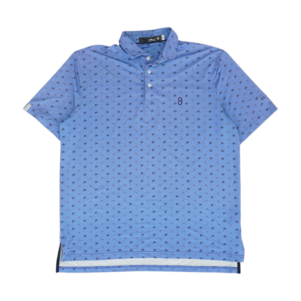 Blue Print Short Sleeve Polo
