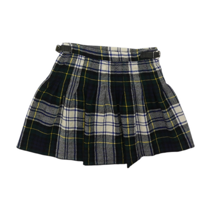 Navy Plaid Skirt