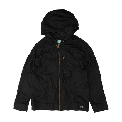 Black Solid Active Jacket