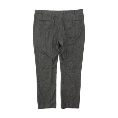 Black Houndstooth Regular Pants