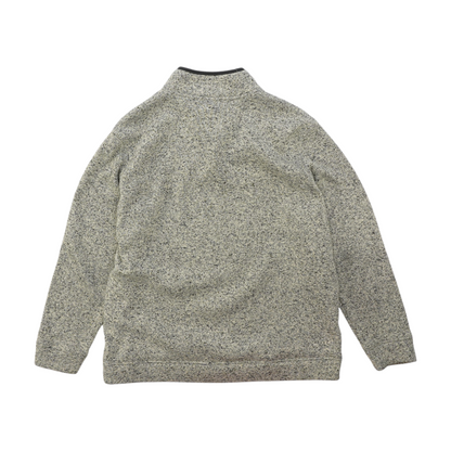 Gray Solid 1/4 Zip Pullover