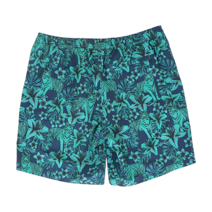 Green Graphic Swim Bottom