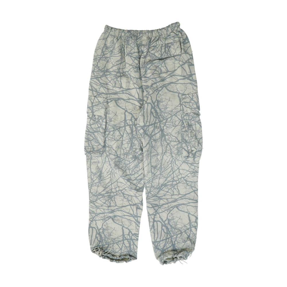 Beige Abstract Regular Pants
