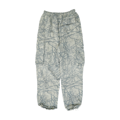 Beige Abstract Regular Pants