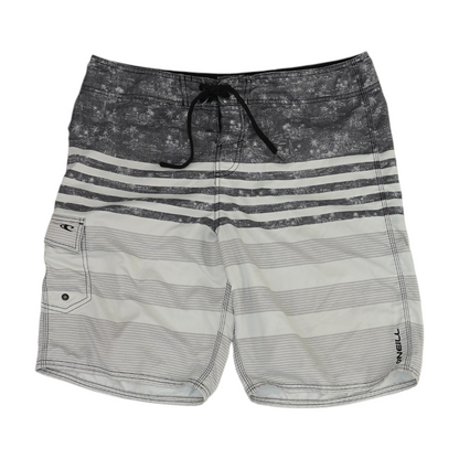 Gray Striped Swim Bottom