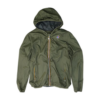 Green Solid Rain Jacket