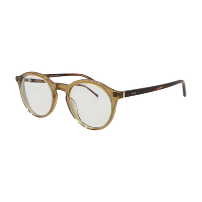 Brown JJ E16619 Round Prescription Eyewear