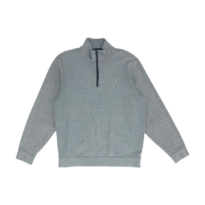 Navy Abstract 1/4 Zip Pullover