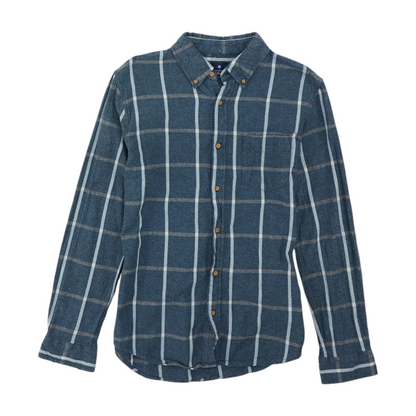 Blue Check Flannel Button Down