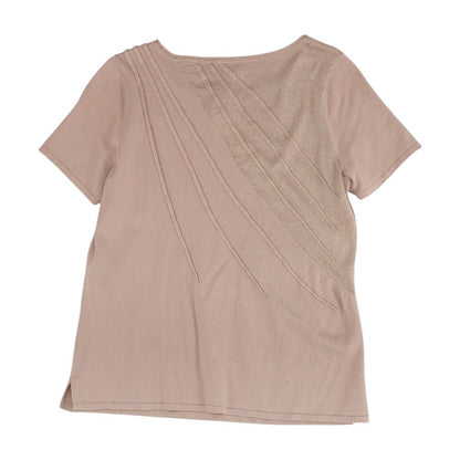 Pink Solid Short Sleeve Blouse