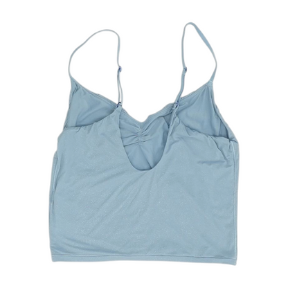 Blue Cropped Blouse