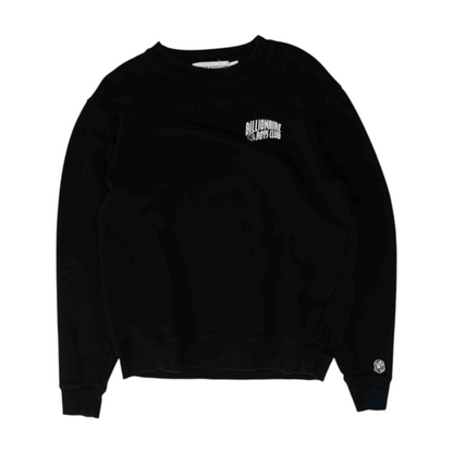 Black Solid Sweatshirt Pullover
