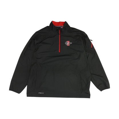 Black San Diego State Aztecs Solid 1/4 Zip Pullover