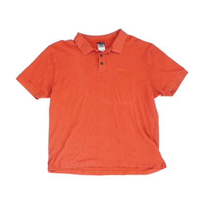 Red Solid Short Sleeve Polo