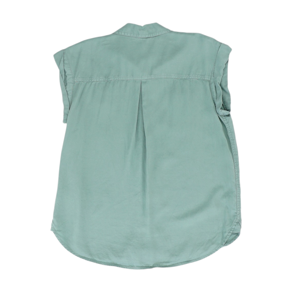 Green Petite Button Down