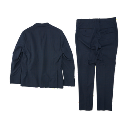 Navy Check Suit