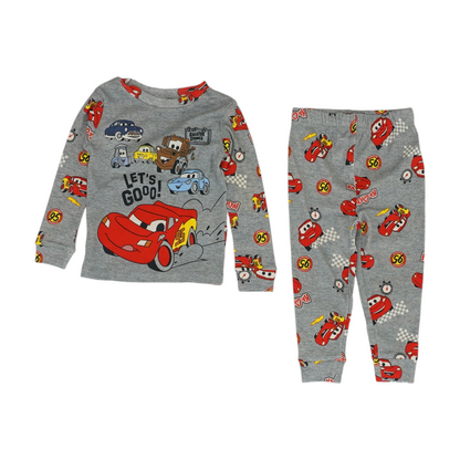 Gray Print Pajama Set