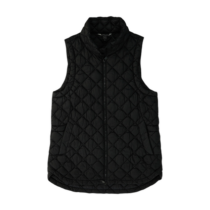 Black Solid Active Vest