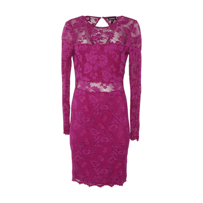 Magenta Floral Midi Dress