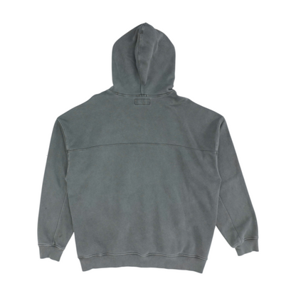 Gray Solid Hoodie Pullover