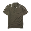 Gray Solid Short Sleeve Polo