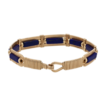 Costume Lapis Lazuli Bangle Bracelet