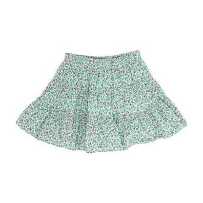 Green Floral Skirt