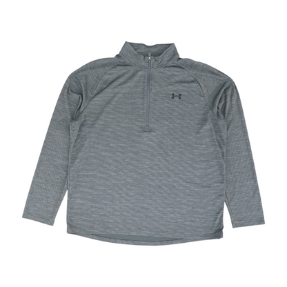 Gray Print 1/4 Zip Pullover