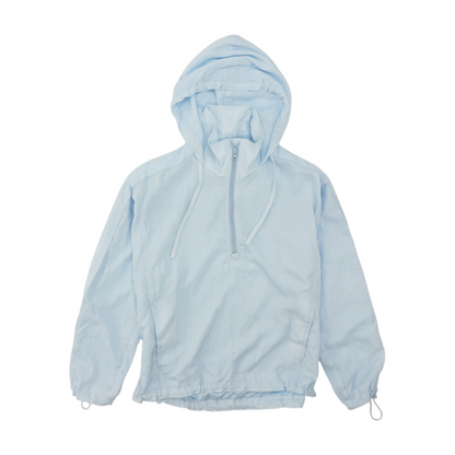 Blue Solid 1/4 Zip Pullover