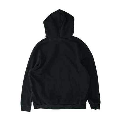 Black Solid Hoodie Pullover