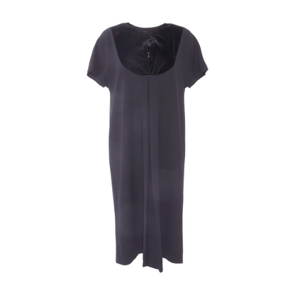 Black Color Block Midi Dress