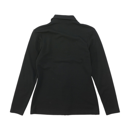 Black Solid Active Jacket