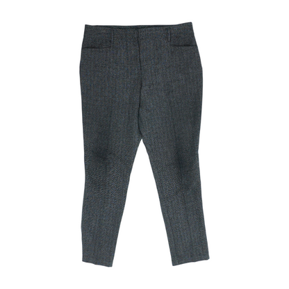 Black Plaid Regular Pants