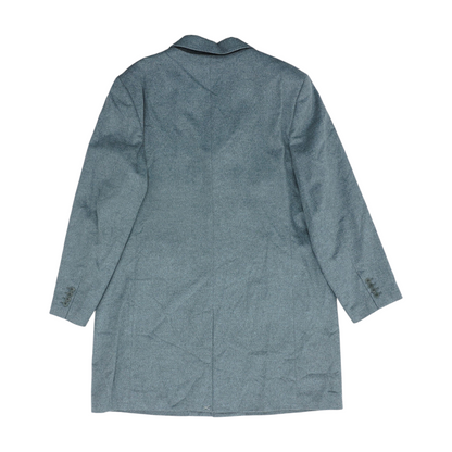 Gray Classic Single Breasted Cashmere Coat