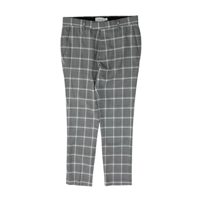 Black Houndstooth Regular Pants