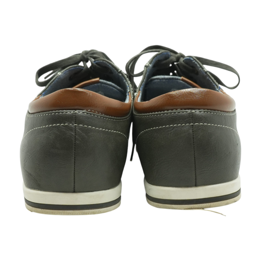 Gray Lace-Up Dress Shoes