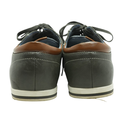 Gray Lace-Up Dress Shoes