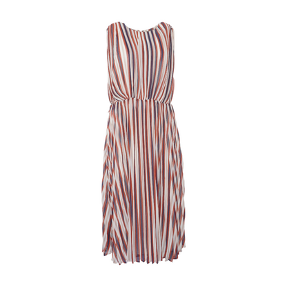 Multi Plus Striped Midi Dress
