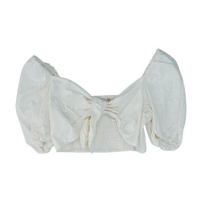 Ivory Cropped Blouse