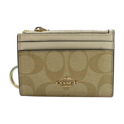 Tan Card Case Wallet