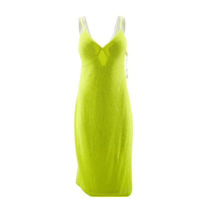 Neon Yellow Midi Dress