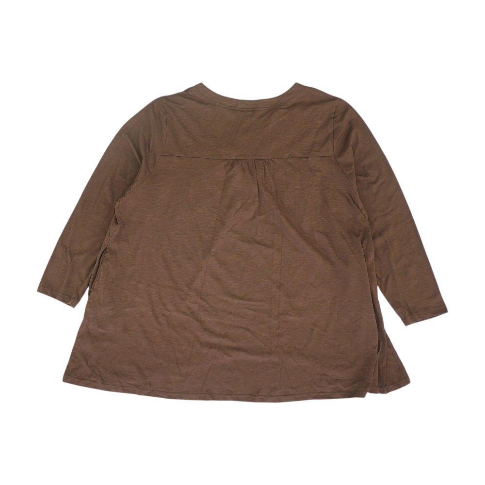 Brown Plus Size Blouse