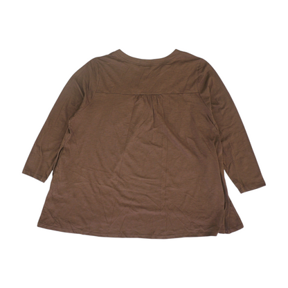 Brown Plus Size Blouse
