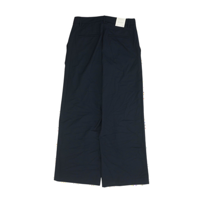 Navy Petite Wide Leg Pants