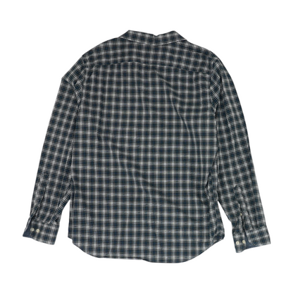 Blue Plaid Long Sleeve Button Down