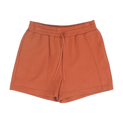 Orange Solid Active Shorts