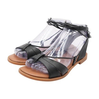 Black Flat Sandals