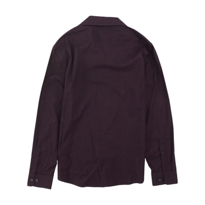 Burgundy Paisley Long Sleeve Button Down